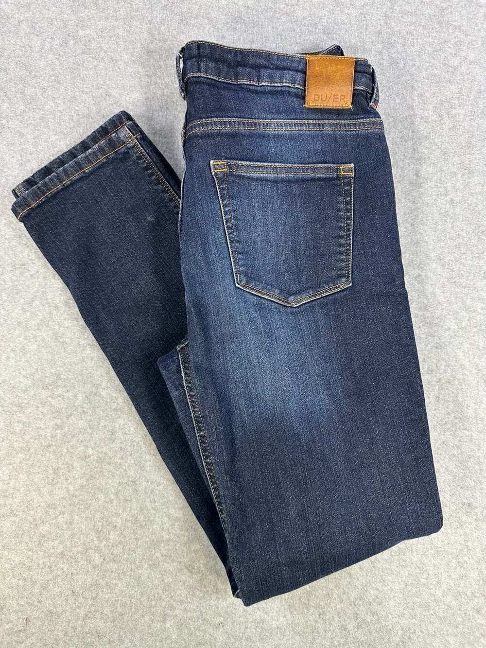 DU/ER Performance Denim Skinny Jeans Dark Wash Size 30x32